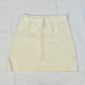 Princess Polly Cream Knit Mini Skirt - Size S/M